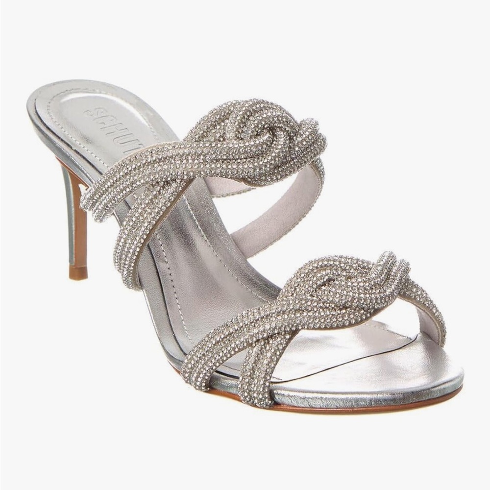 SCHUTZ Jocelyn Silver Mule